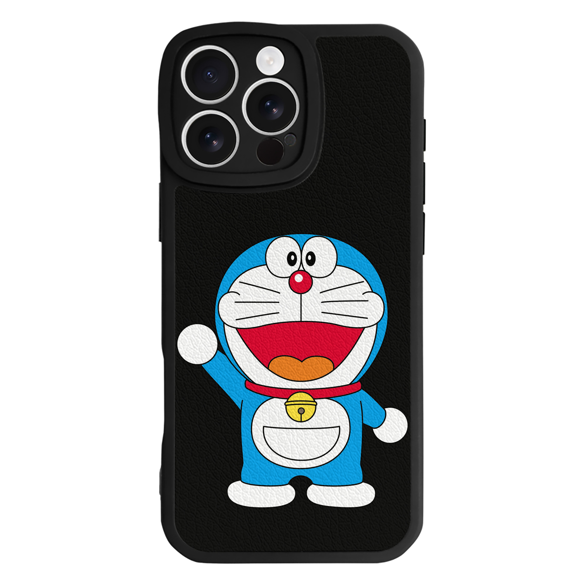 （画像用） ドラえもん Doraemon 【iPhone 16シリーズ対応】シリコンスマホケース（レザー調） 材質：シリコン